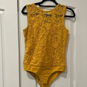 FOREVER NEW - Yellow Bodysuit - worn once